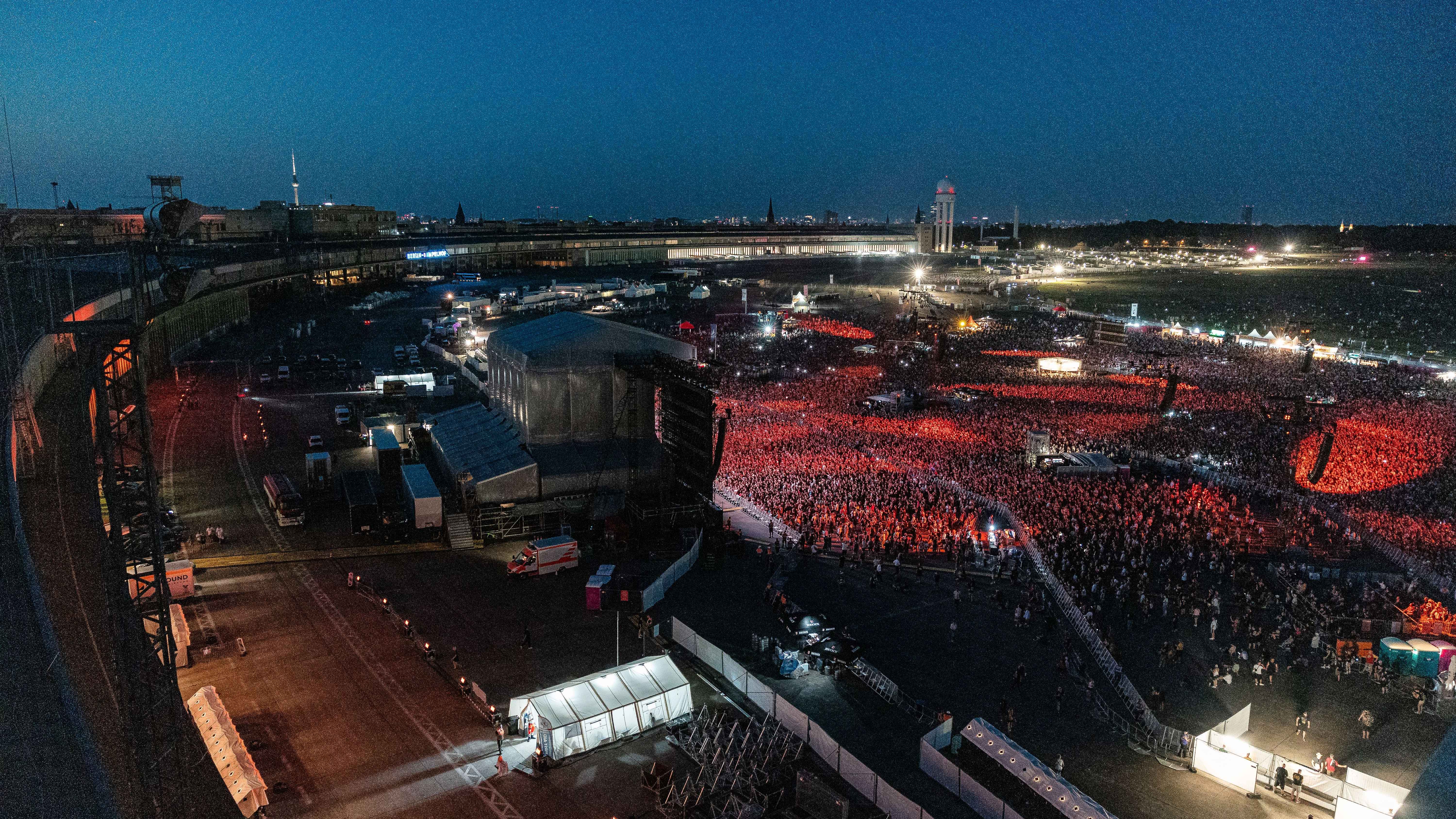 Schauplatz für sechs Konzerte im Rahmen von Labor Tempelhof: Das Tempelhofer Feld in Berlin.