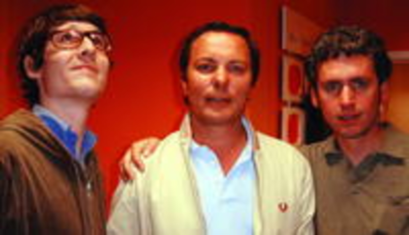 Neue Partner: Mehdizadeh (M.) mit den Panatomic-Machern Roland Schunk (l.) und Christian Heine
