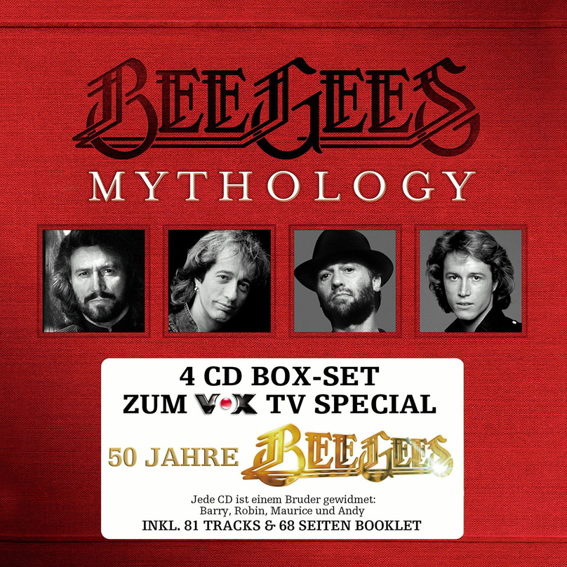 Gleichsam der Soundtrack zur Maxi-Media-Dokumentation: die 4-CD-Box "Mythology" der Bee Gees von Warner Music