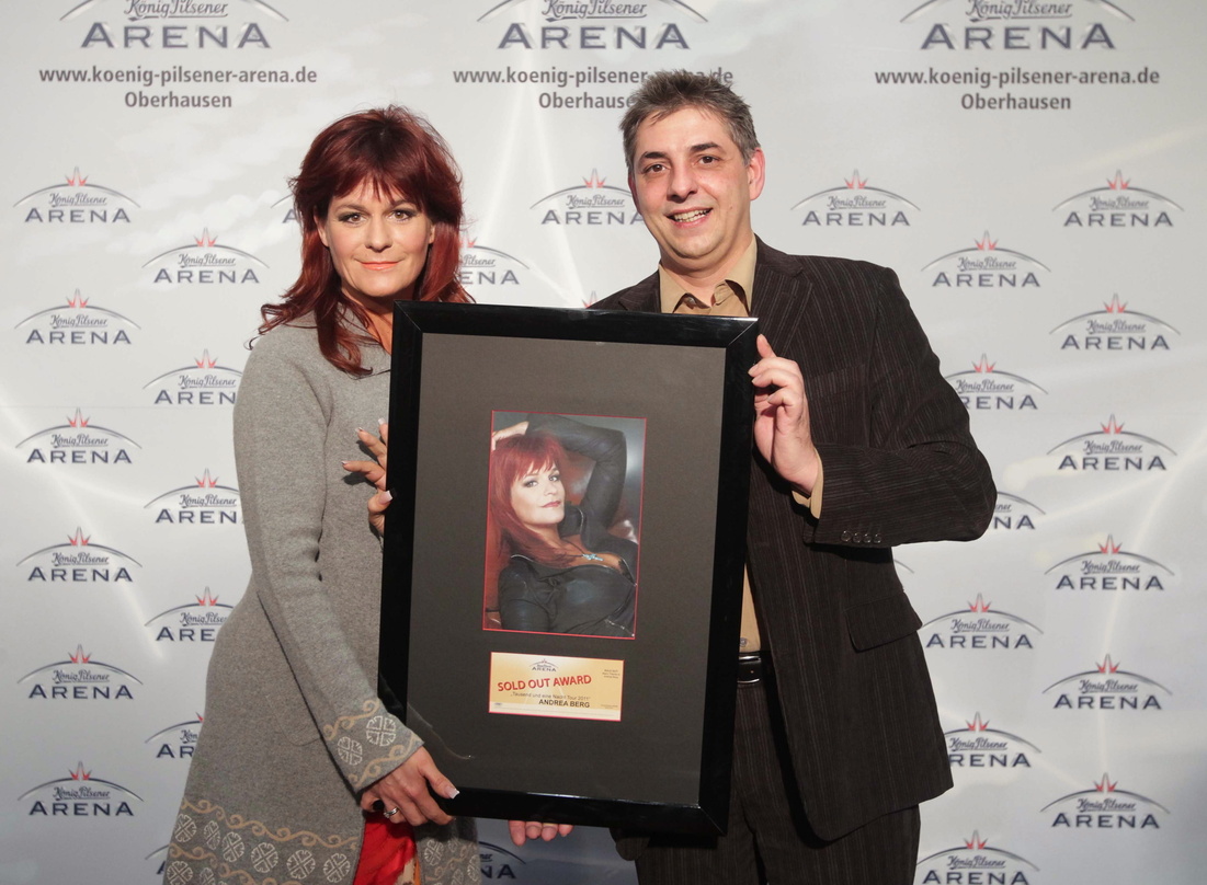 Publikumsmagnet mit Gratulant: Andrea Berg und Johannes Partow
