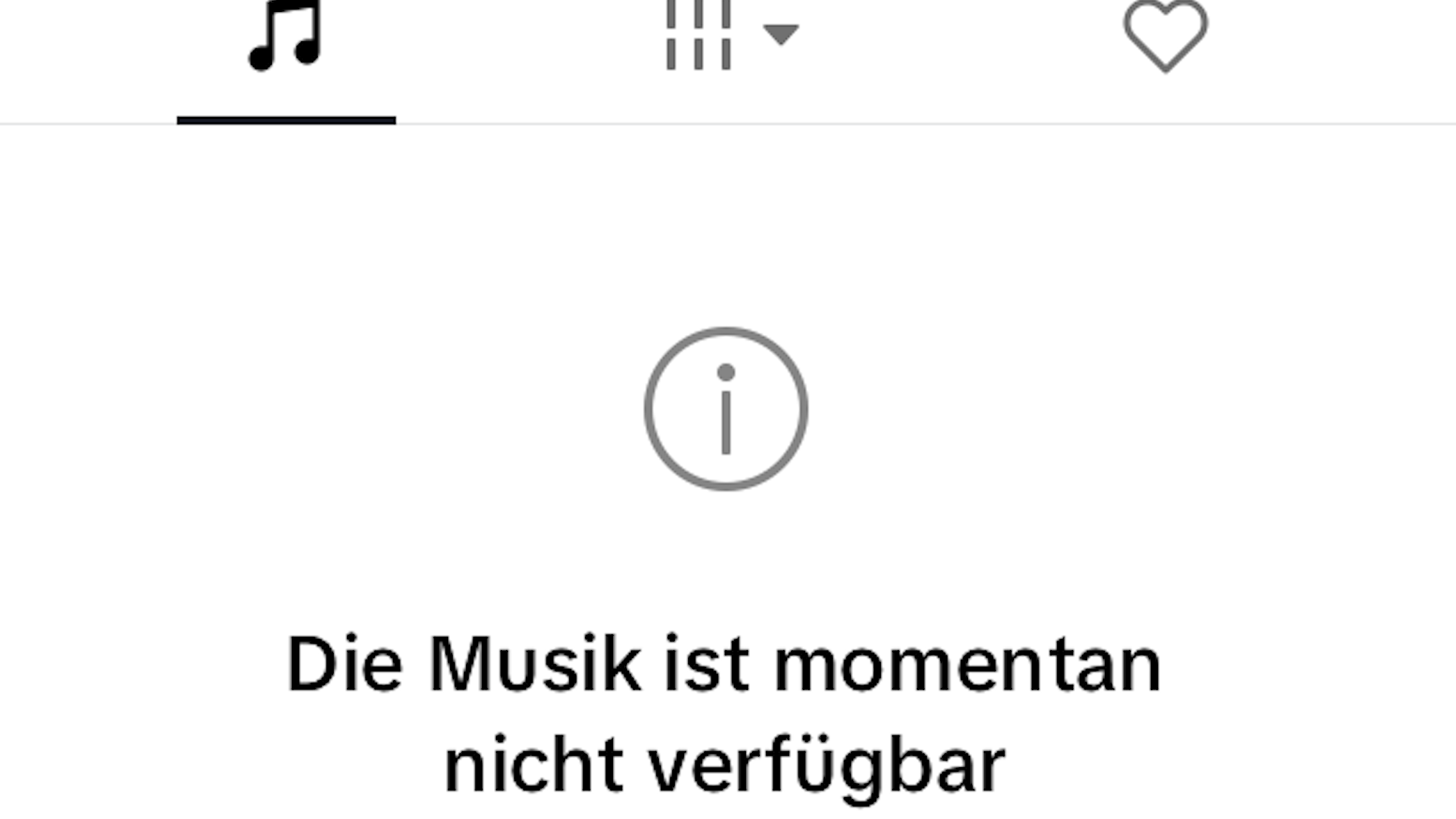 "Diese Musik ist momentan nicht verfügbar": über die TikTok-App lassen sich derzeit keine Aufnahmen von Taylor Swift finden.