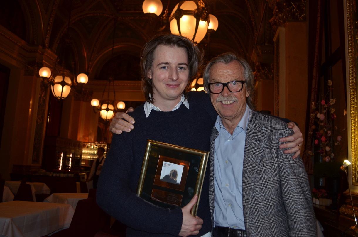 Bei der Verleihung des Jazz Awards: Michael Wollny (links) und Siggi Loch in der Alten Oper Frankfurt