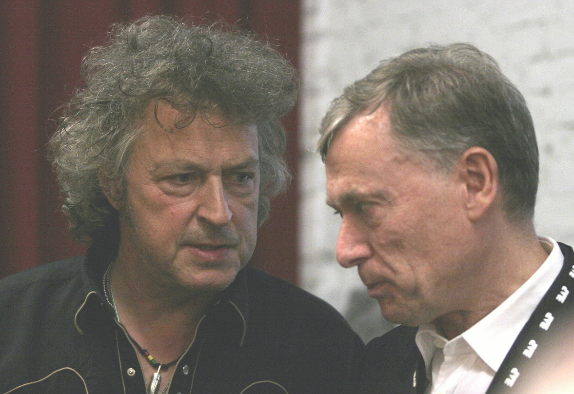 Trafen sich in Berlin vor dem Bap-Konzert: Wolfgang Niedecken (l.) und Horst Köhler