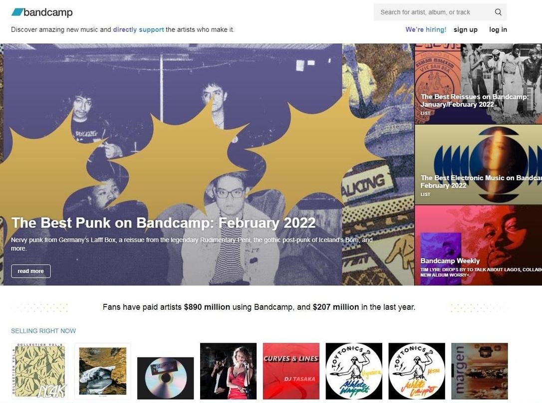 Gehört jetzt zu Epic Games: Bandcamp