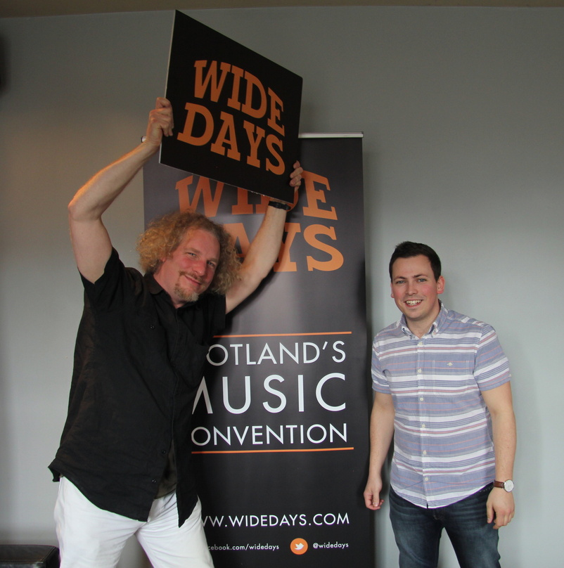 Bester Laune beim fünften Wide Days: die Veranstalter Olaf Furniss (links) und Michael Lambert