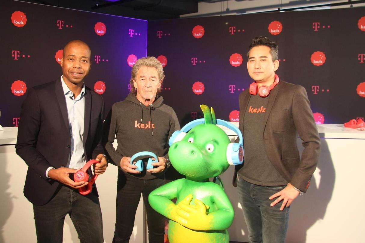 Stellten ihr neue Produkt in München vor: Carl Taylor (Kekz), Peter Maffay und Adin Mumma (Kekz)