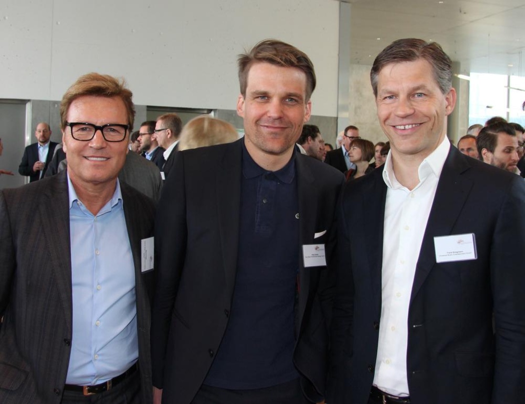 Bei der Kulturkonferenz (von links): Bernd Dopp (Chairman & CEO Warner Music Central Europe), Philip Ginthör (CEO Sony Music GSA) und Frank Briegmann, (President Central Europe Universal M...