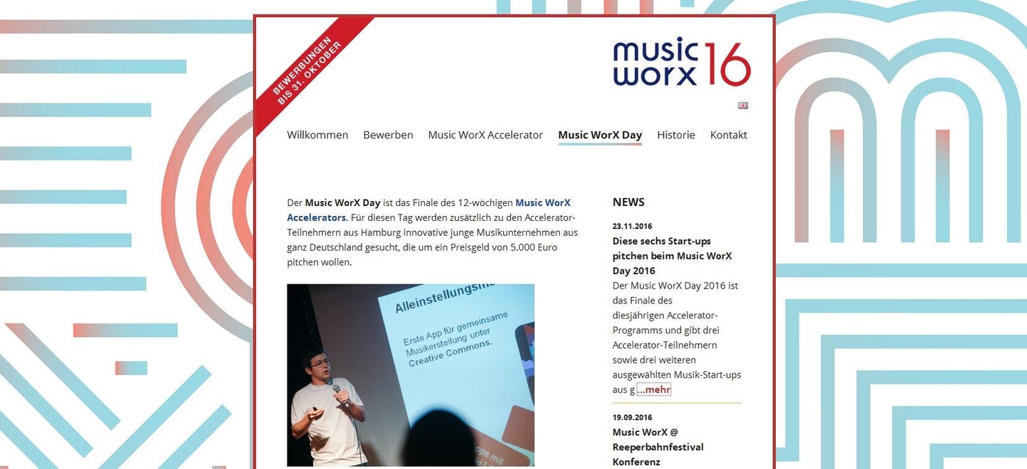 c661f499bb5ed145277a7a2c356ad52f5087fd28bea08008308b35788088c123 Die Internetseite des Music Worx Day 2016