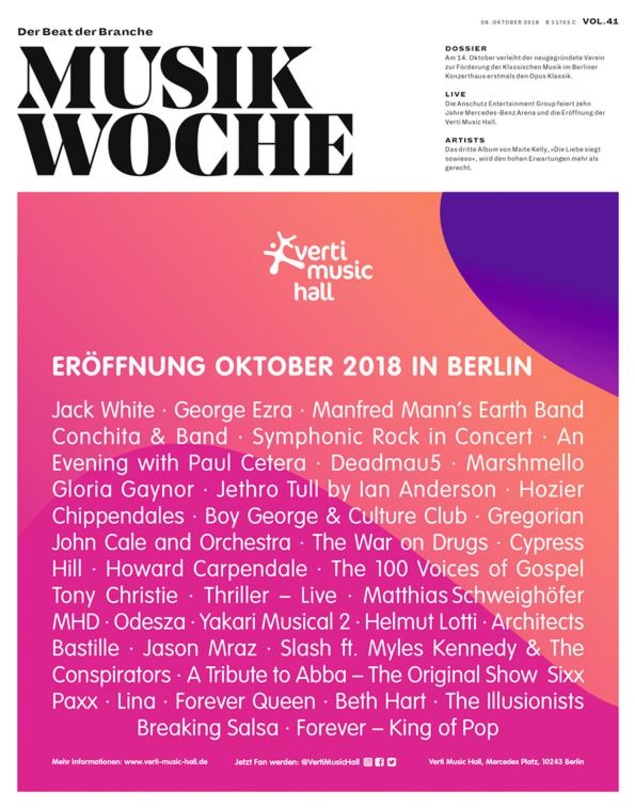 Die E-Paper-Ausgabe der MusikWoche Vol. 41/2018
