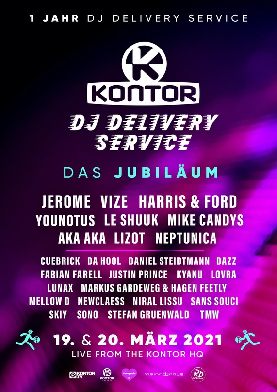 Seit einem Jahr im Dienst der elektronischen Musik: der Kontor DJ Delivery Service
