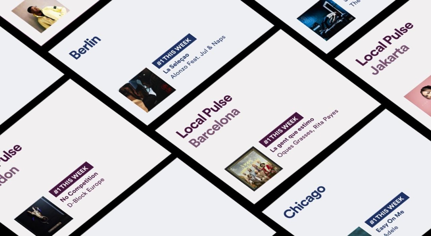 Zeigt das unterschiedliche Hörverhalten in verschiedenen Städten: die neue Charts-Website von Spotify