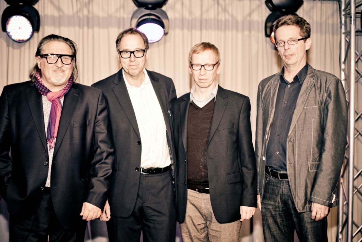 Machten zum 60. Jubiläum von Baden-Württemberg gemeinsame Sache (v.l.n.r.): Edo Zanki, Udo Dahmen, Dirk Mahlstedt und Hans-Peter Zachary
