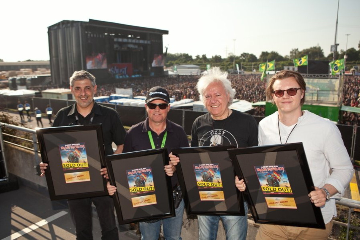 Freuten sich über den Zuspruch der Iron-Maiden-Fans (von links): Johannes Partow, Fred Handwerker, Ossy Hoppe und Oliver Hoppe