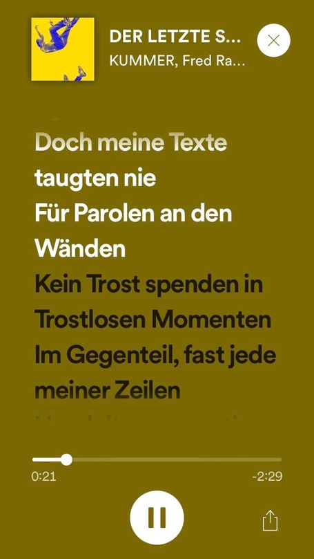 Bietet Songtexte in Echtzeit an: "Spotfiy Lyrics"
