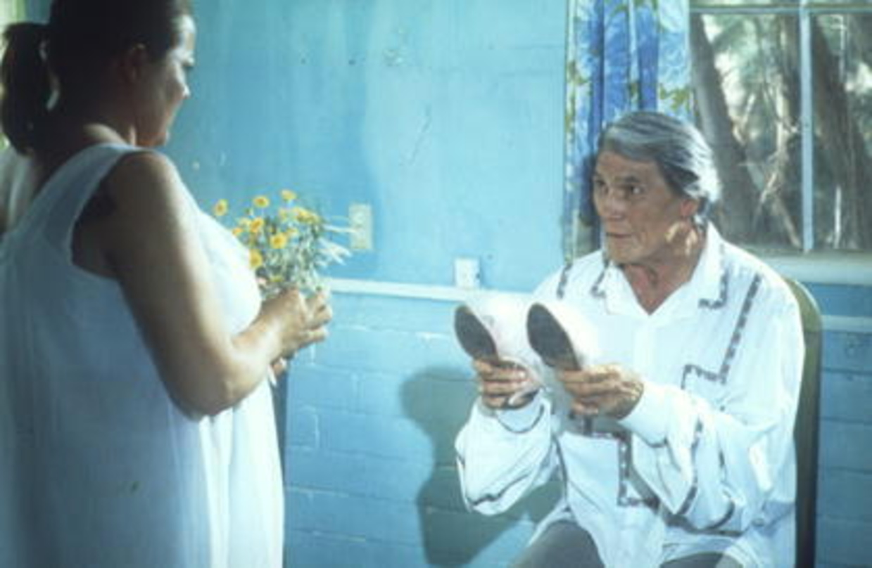 Marianne Sägebrecht und Jack Palance in "Out of Rosenheim": Die Vorlage zu "Bagdad Café" Musical
