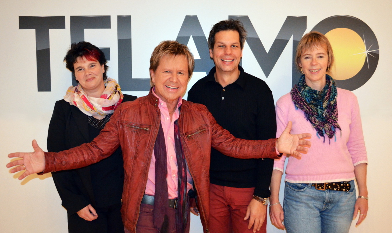 G.G.Anderson), G.G Anderson, Ken Otremba (Geschäftsführung Telamo) und Christel Knorrn (Senior Produktmanagement Telamo)