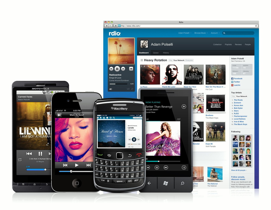 Noch ein Player im Streamingwettbewerb: Rdio kommt auch in Deutschland ans Netz
