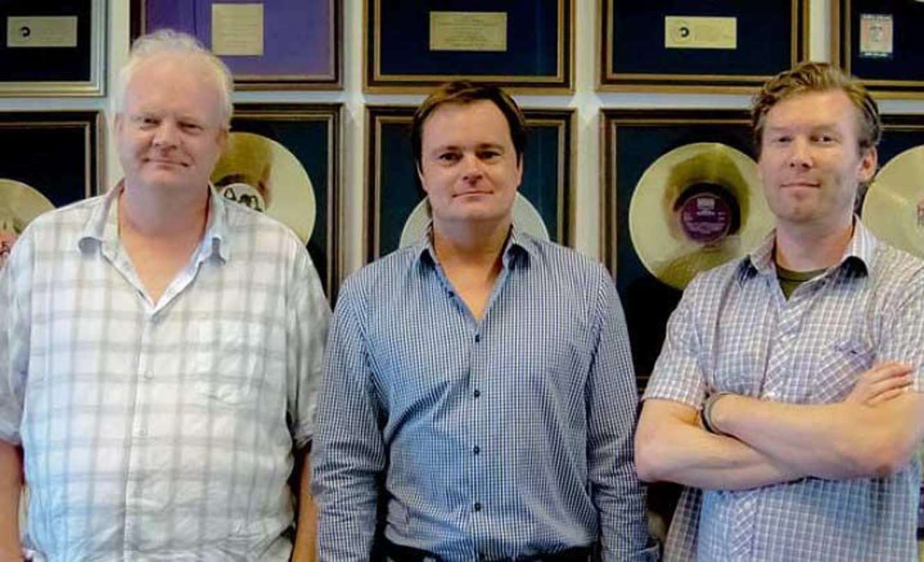Das neue Bellaphon-Team (von links): Jens Hornbostel (CEO), Philip Roemer (CEO), Alexander Kreck (A&R-Management)