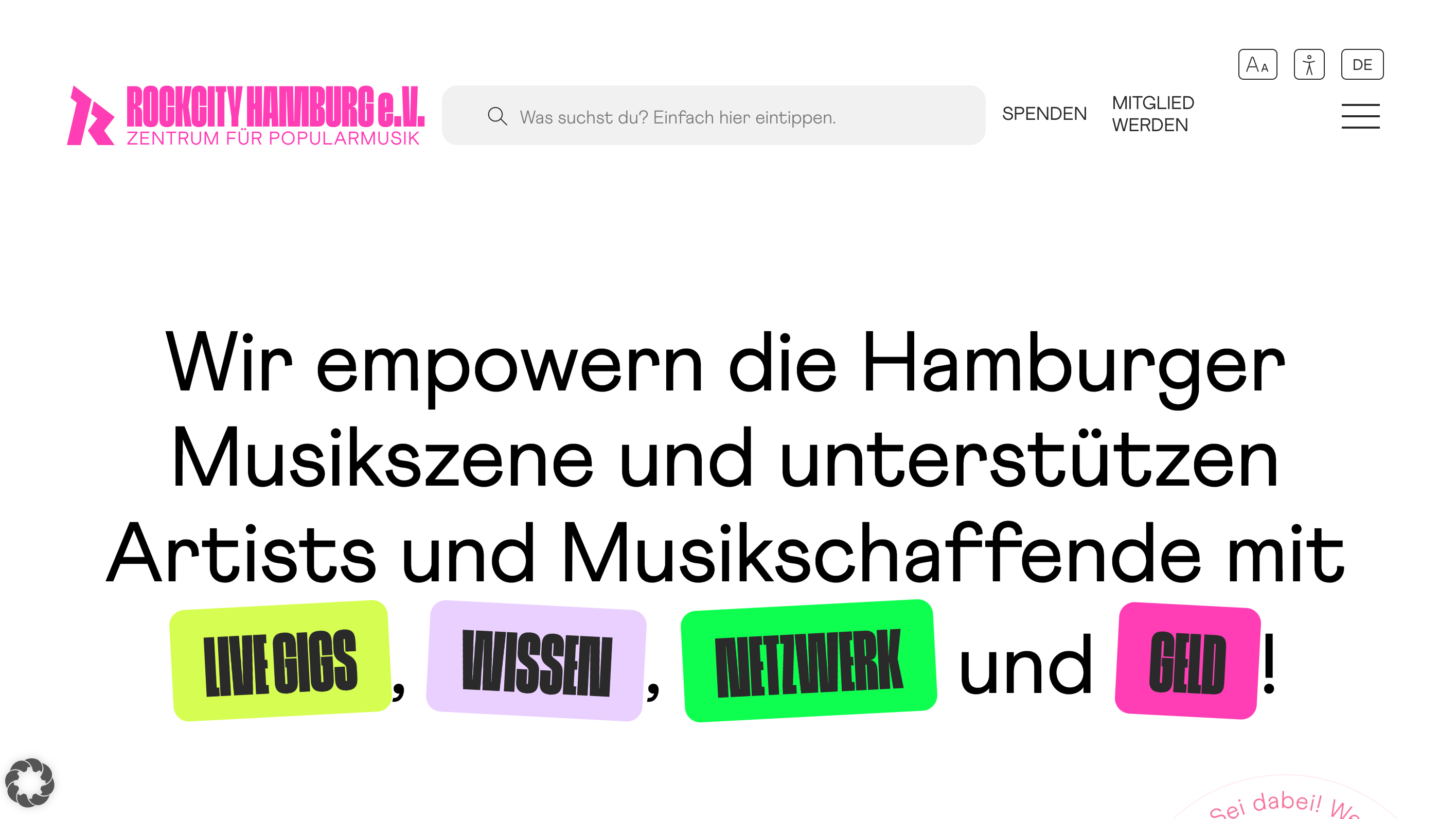 Nun online: der neue Webauftritt von RockCity Hamburg.