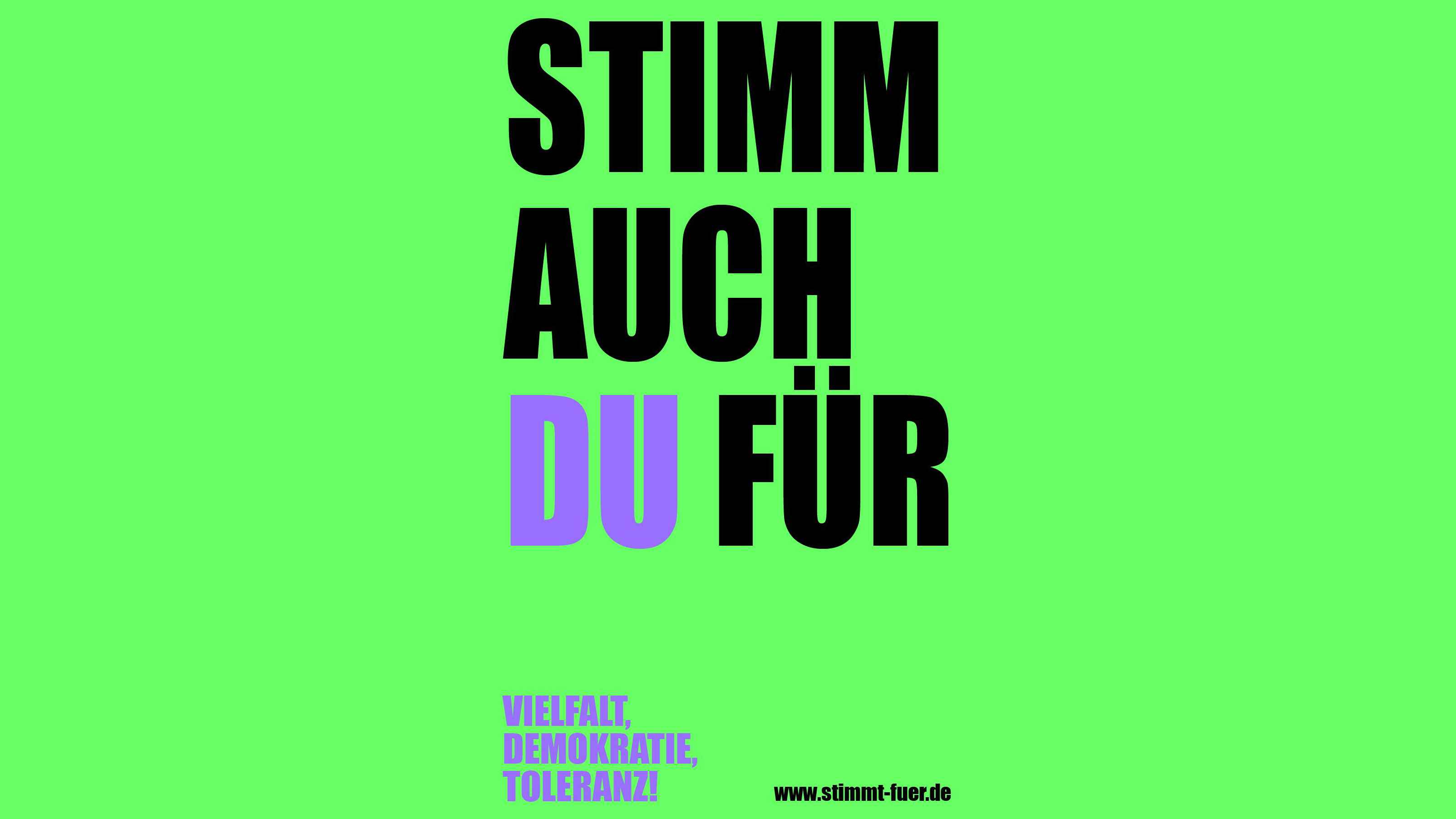 Macht sich für Demokratie stark: die "Stimmt"-Kampagne des Forum Veranstaltungswirtschaft.