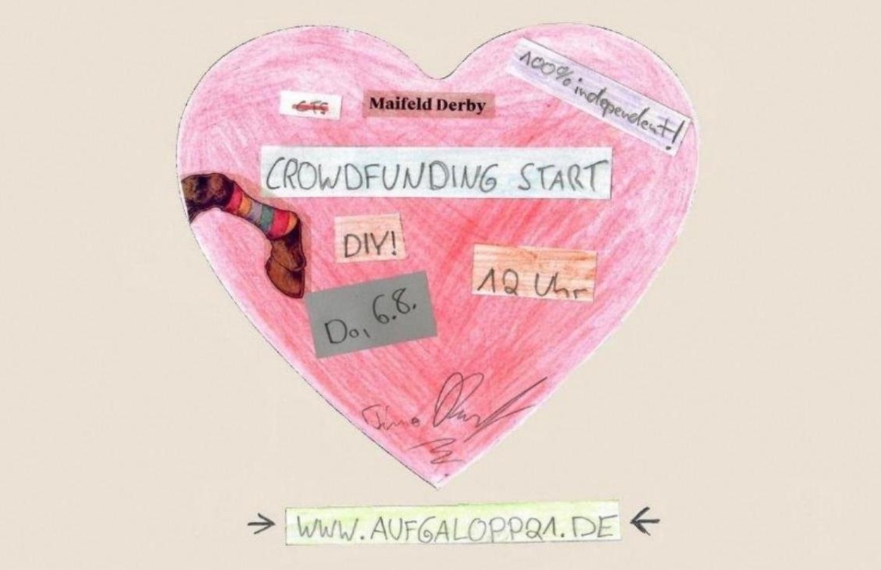 Soll die alte Veranstaltungsfirma entschulden: eine Crowdfundingkampagne für das Maifeld Derby