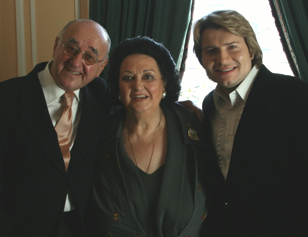 Angetan von Nikolay Baskov (r.): Alfred Biolek und Montserrat Caballé