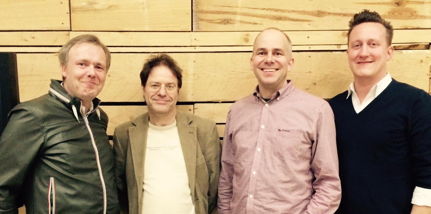 Der neu formierte Sprecherrat der Regionalgruppe VUT-West (von links): Henry Storch (Unique Records), Klaus Litzinger (KL Music), Frank Kühl (Tinseltown Music Productions) und Arnd Sünner ...