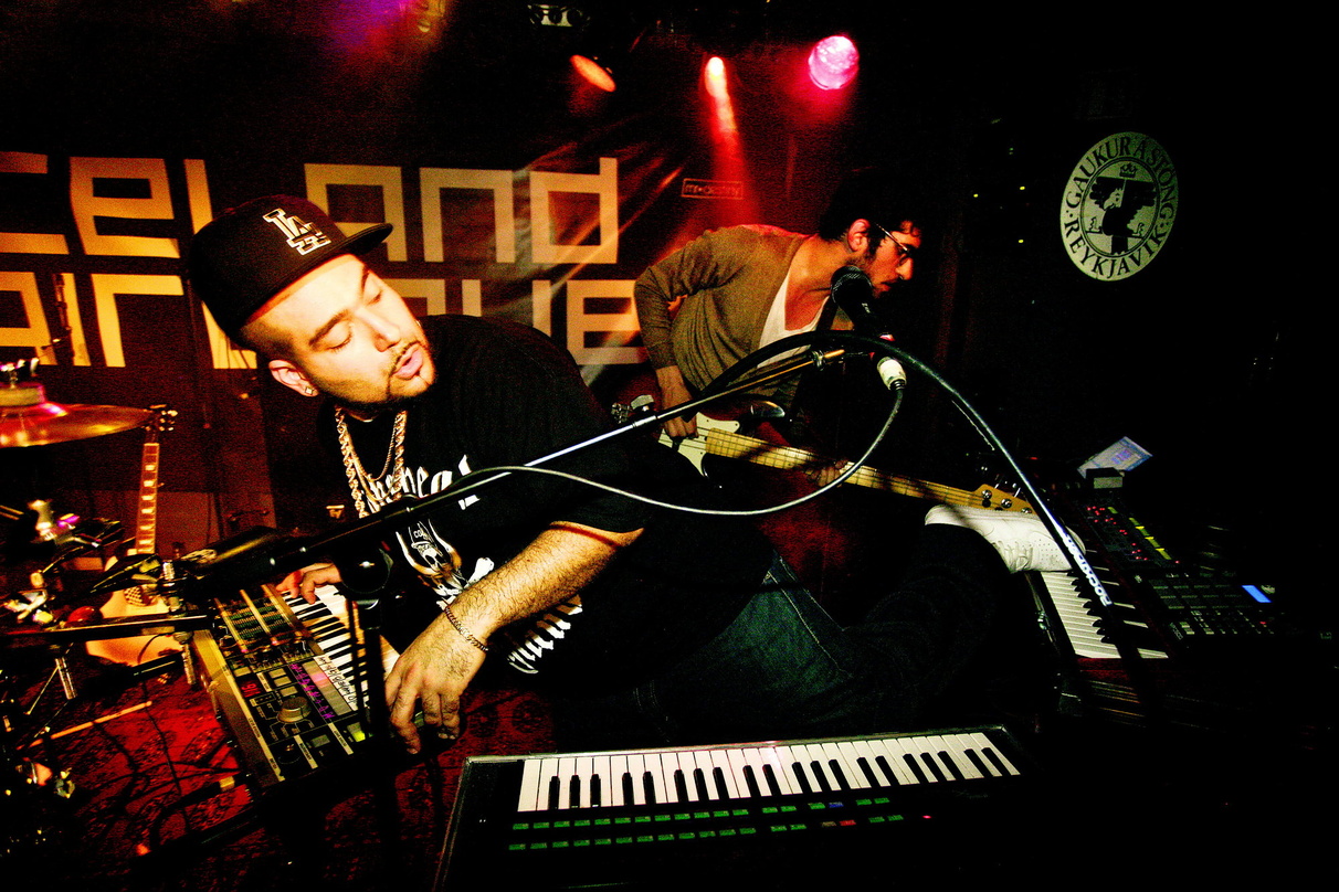 Traten bei Iceland Airwaves auf: die Band Chromeo aus den USA