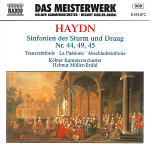 Kölner Kammerorchester/Helmut Müller-Brühl – Sinfonien des Sturm und Drang