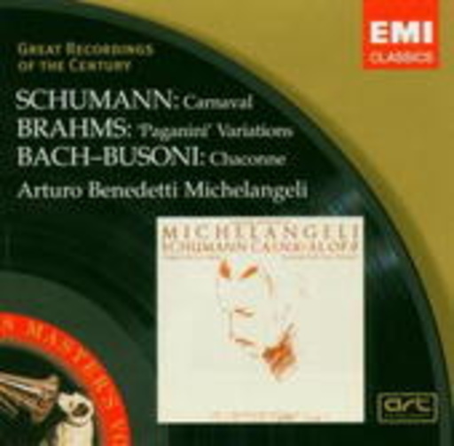 Arturo Benedetti Michelangeli – Carnaval/Paganini Variations/... (Great Recordings Of The Century)