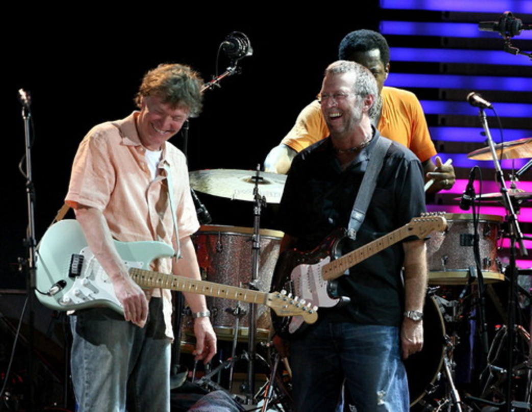 d12f69fb4a96ad616d7395606d7a1d0dd84dc6a1f4080d39e3c1134e772c5629 Live wieder vereint: Steve Winwood (l.) und Eric Clapton