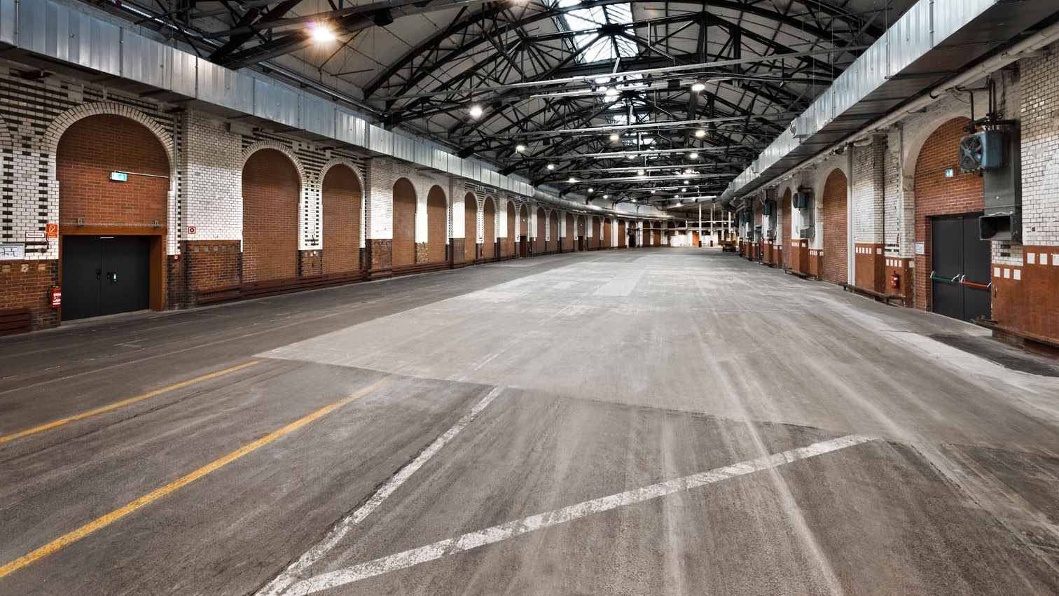 Bietet viel Platz für Future of Festivals: Halle 1 der Station Berlin.: