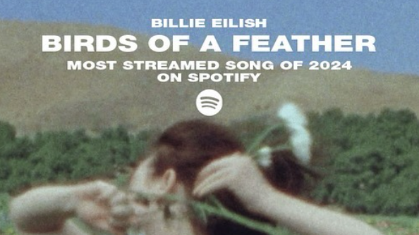 Spotify-Königin 2024: Billie Eilish mit "Birds Of A Feather".