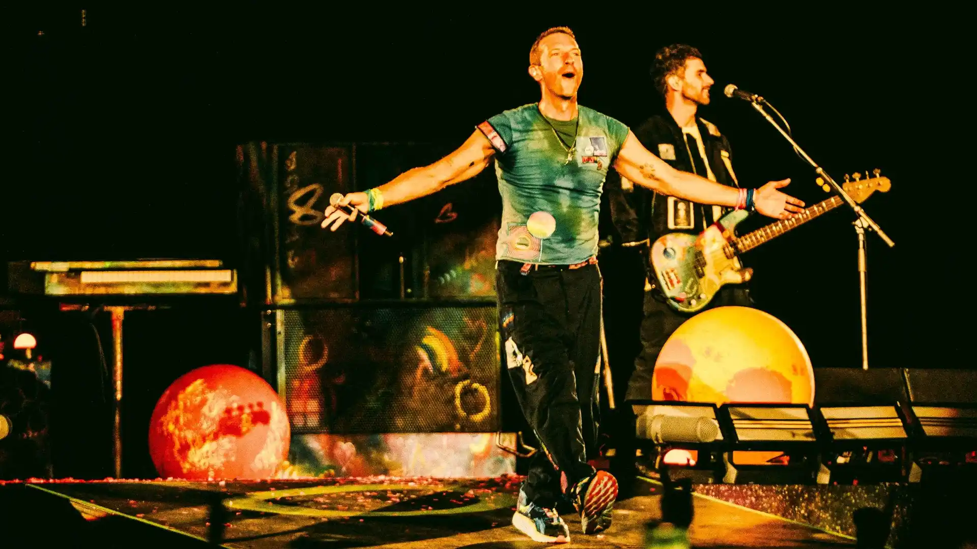 Sind offenbar Fußball-Fans: Coldplay.