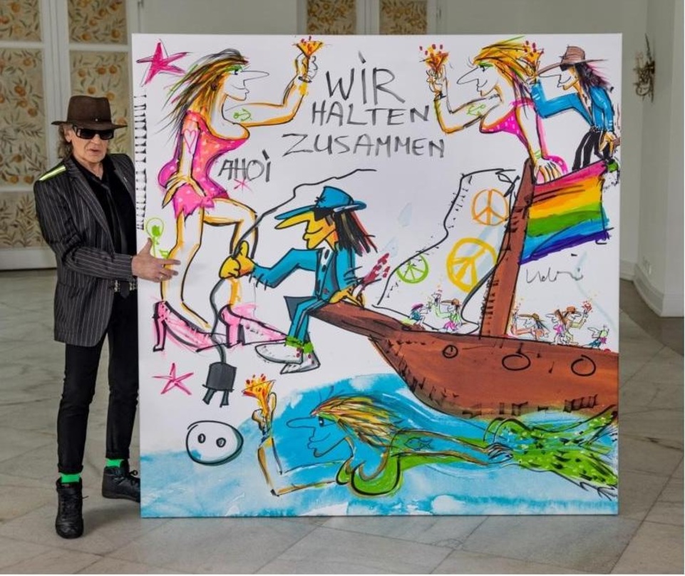 Stellt ein Gemälde für eine Benefizversteigerung zur Verfügung: Udo Lindenberg