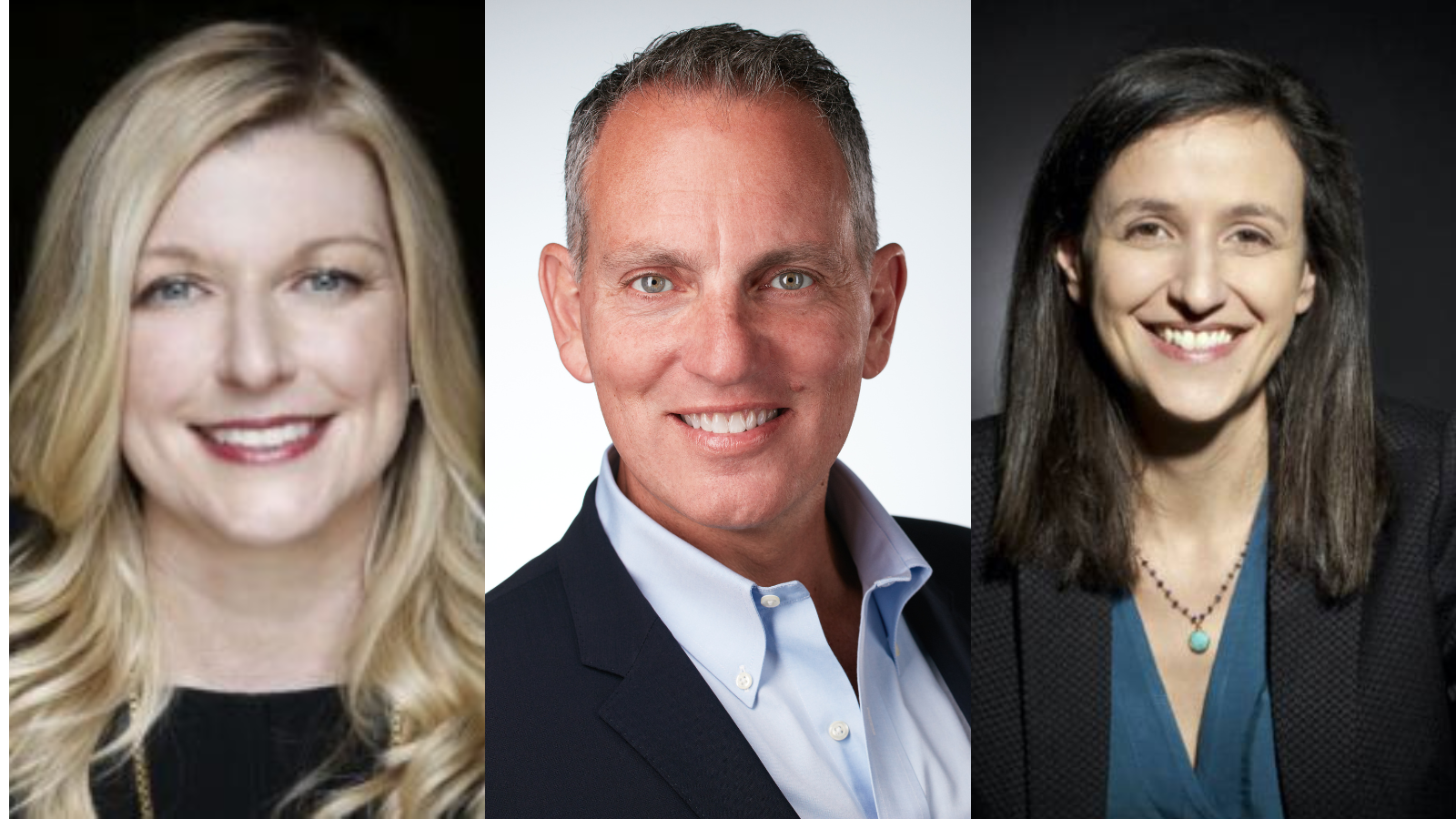 Einigen sich auf eine Zulassung von "teilweise" KI-generierten Stücken (von links): Elizabeth Matthews (CEO ASCAP). Mike O'Neill (President & CEO BMI) und Jennifer Brown (CEO SOCAN).
