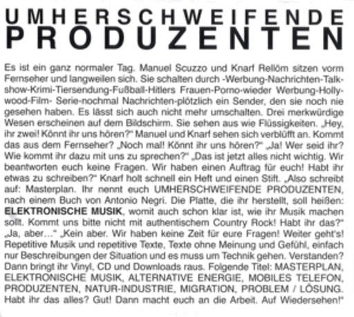 Umherschweifende Produzenten – Elektronische Musik