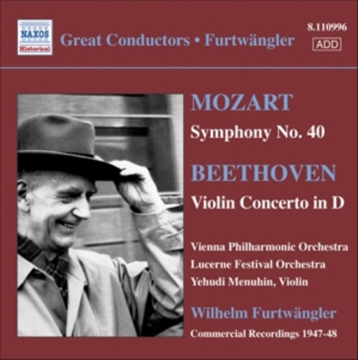 Wilhelm Furtwängler/Yehudi Menuhin – Symphony No. 40/Violin Concerto In D