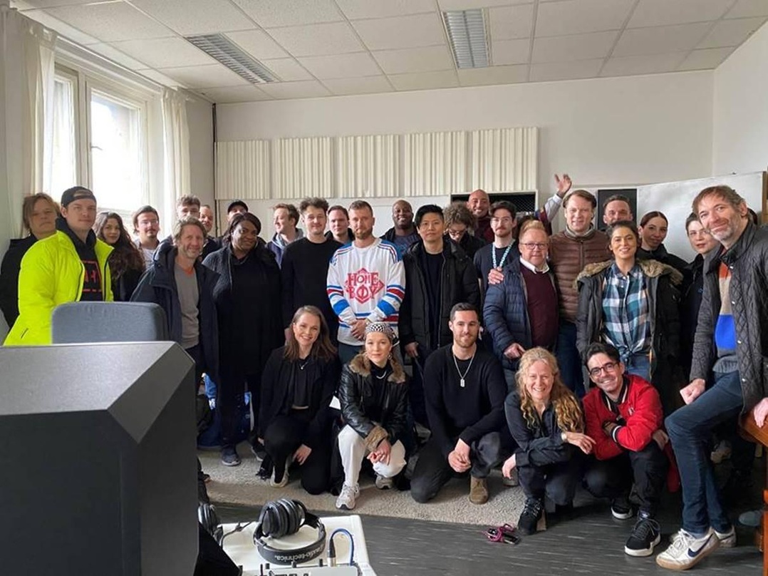 Arbeiteten an Songs: die Autoren des Camps von Roba und Ultra