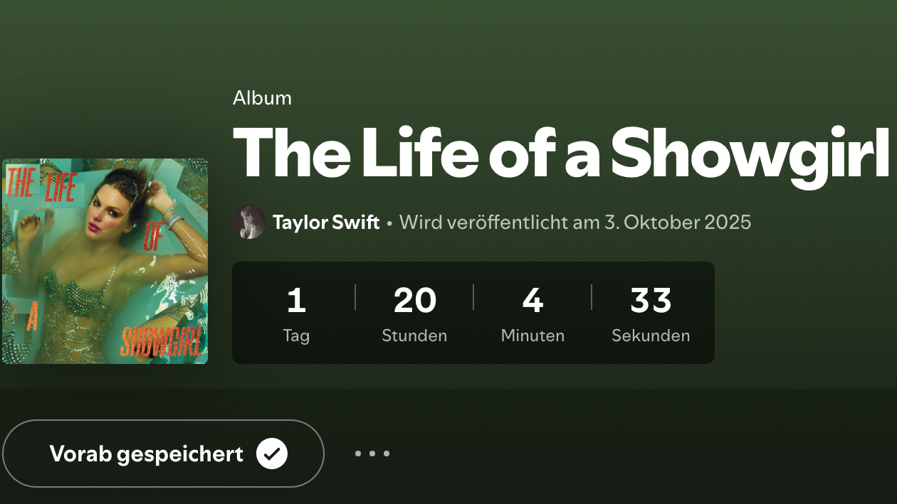 Noch knapp zwei Tage bis zum VÖ: "The Life Of A Showgirl" von Taylor Swift.