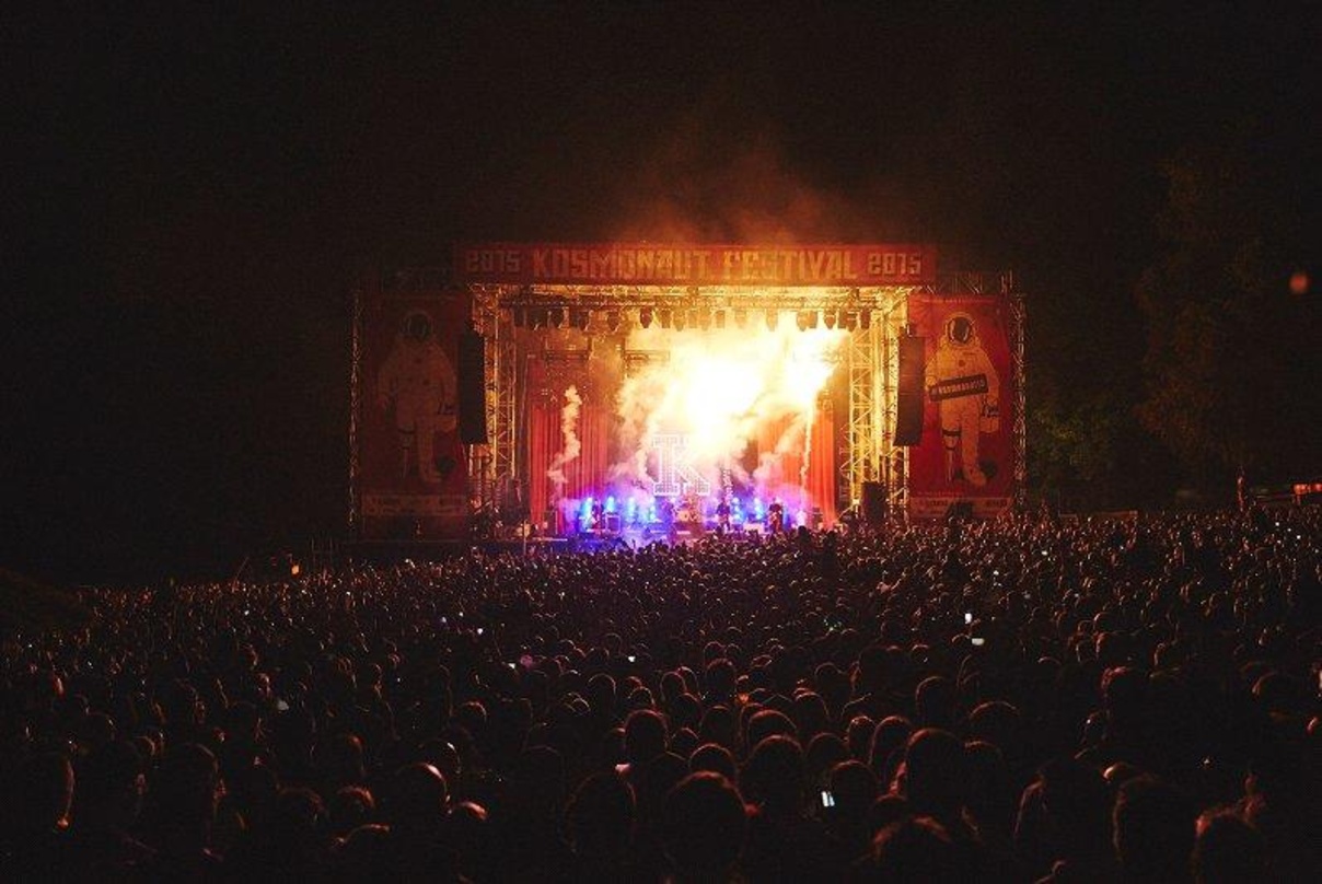 Hier spielte die Musik: Bühnenimpression vom Kosmonaut 2015
