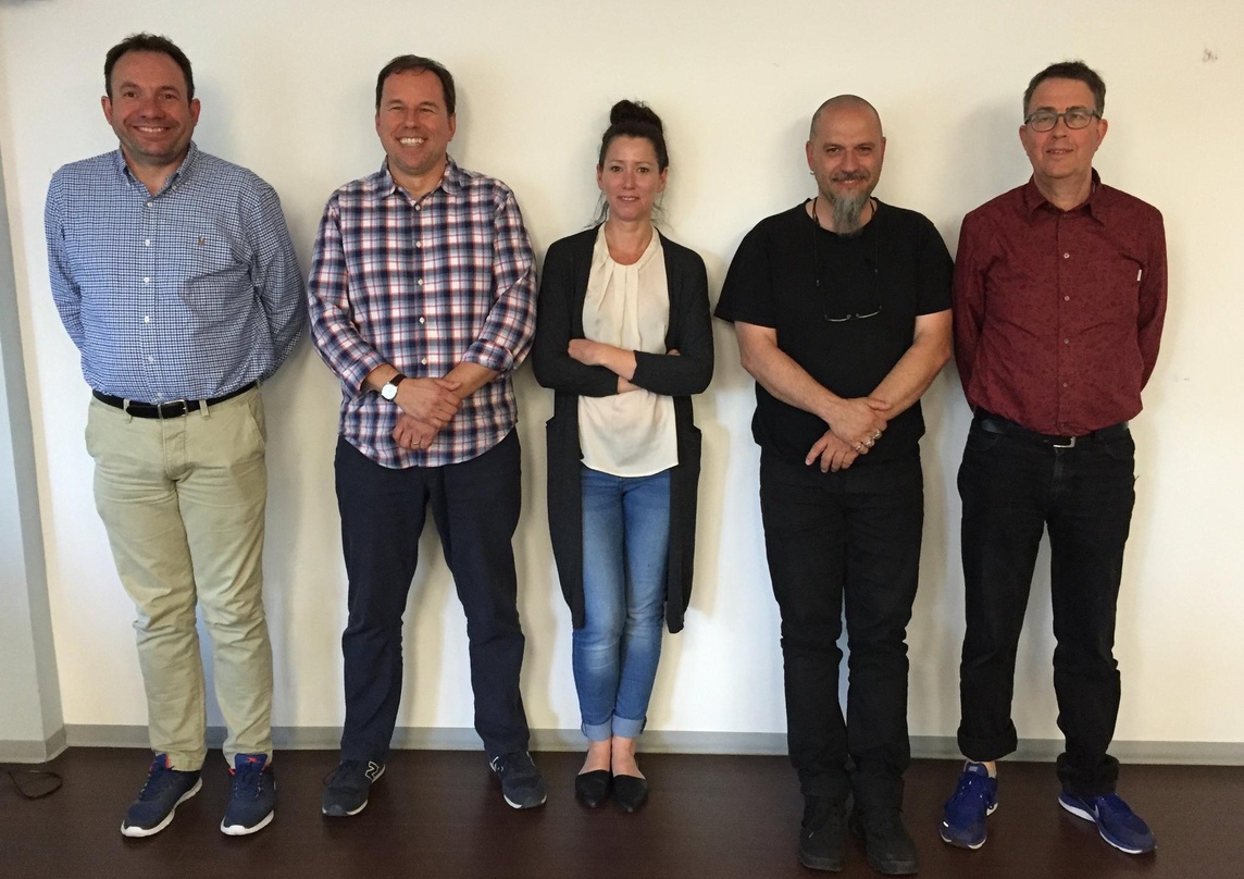 Bilden den neuen Regionalrat des VUT Mitte (von links): Bernd Giezek, Christian Arndt, Nicole Rau-Leyer, Marcus Testory und Jean Trouillet