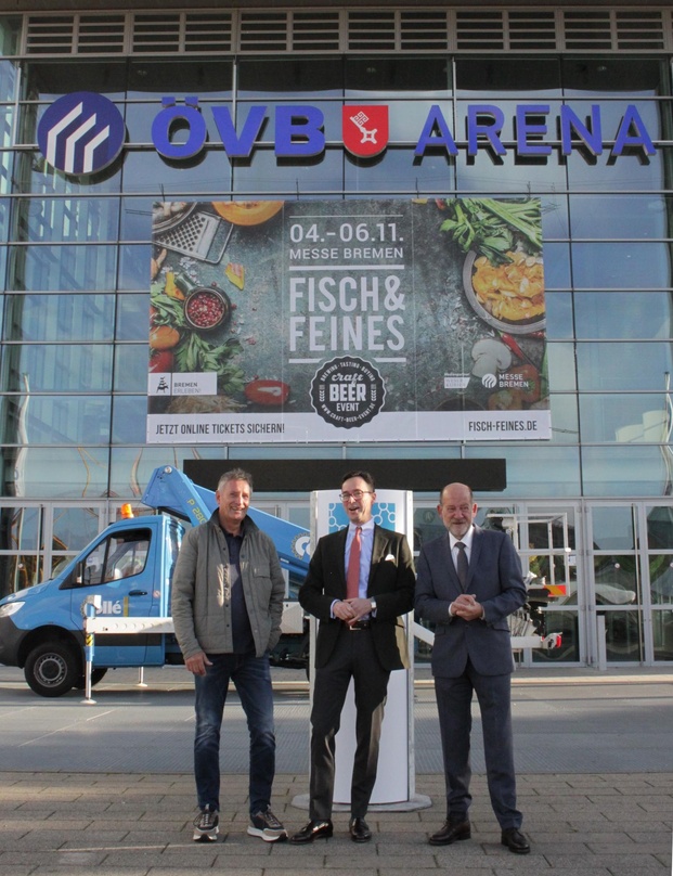 Haben verlängert (von links): Andreas Adolph (Leiter ÖVB-Arena), Harm Meyer-Stiens (ÖVB), und Hans Peter Schneider (Geschäftsführer M3B)