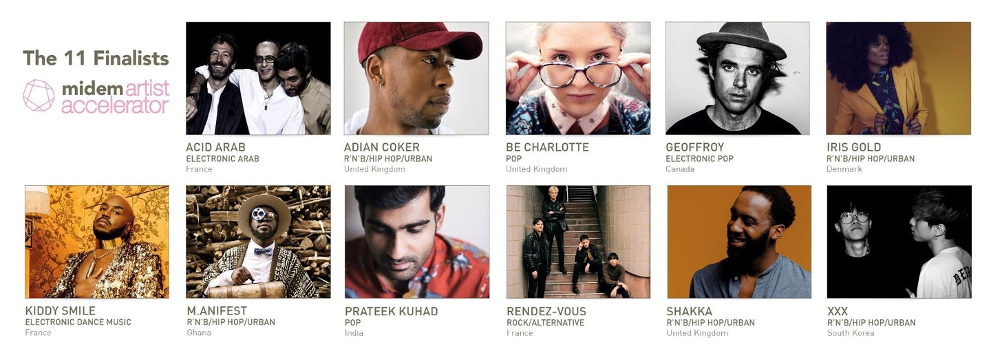 Von Acid Arab bos XXX: Die Finalisten für den Midem Artist Accelerator 2017 stehen fest