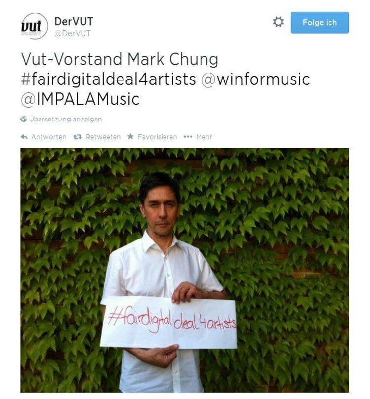 Hat die Fair Digital Deals Declaration unterschrieben: VUT-Vurstand Mark Chung