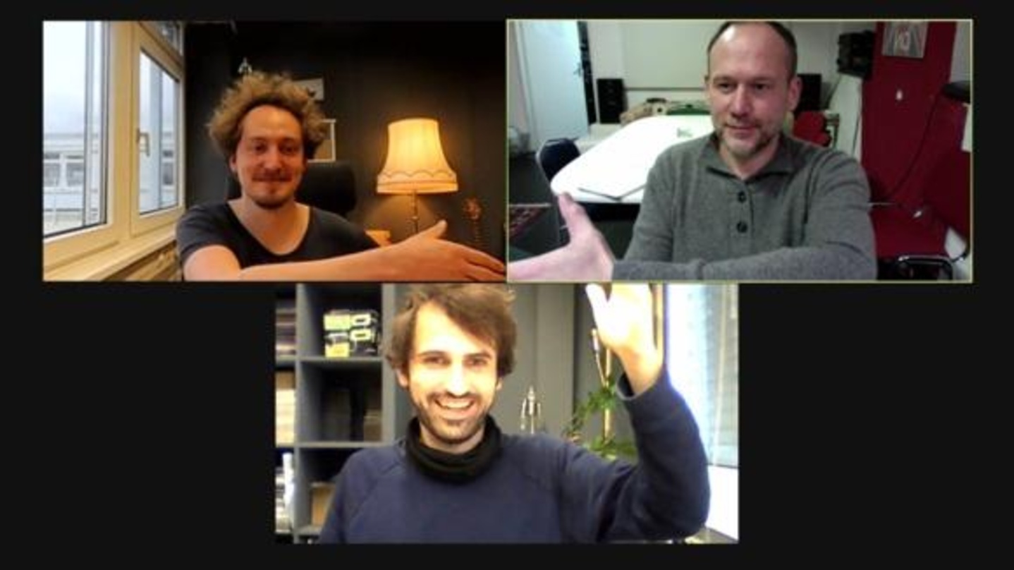 Eröffnen einen Fanklub: Sebastian Król (links oben), Andreas Jantsch und Arne Thamer (unten)