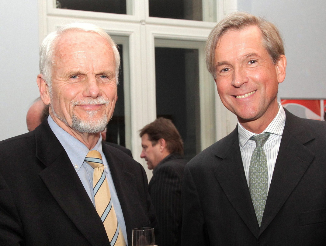 Offen für mehr Transparenz: Harald Heker (r.) im Gespräch mit Wolfgang Börnsen, kulturpolitischer Sprecher der CDU