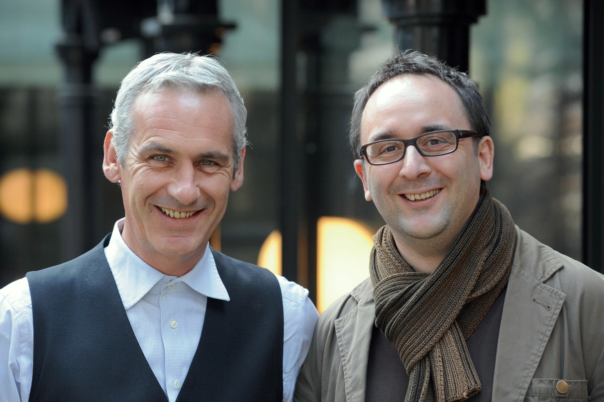 Zufrieden: Jürgen Schlensog (l.) und Prof. Mini Schulz