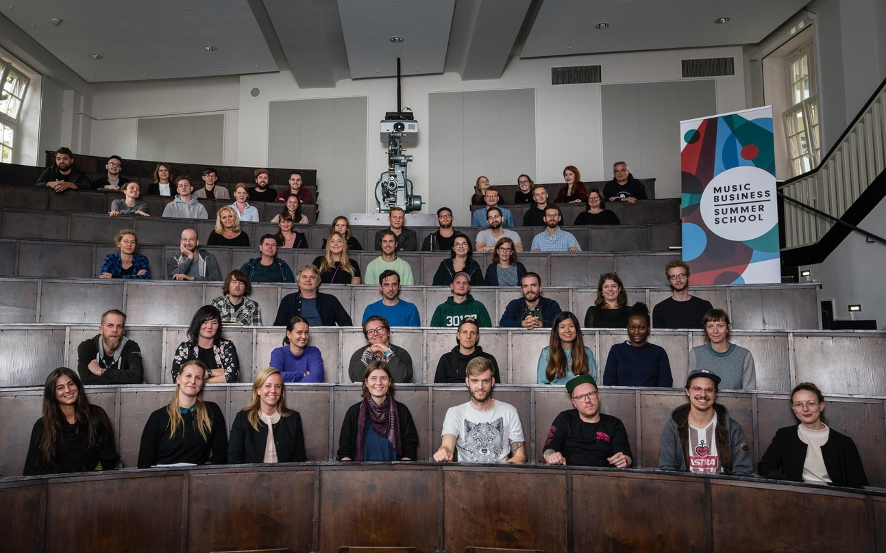 Dieses Jahr ohne Teilnahmegebühren: Die Music Business Summer School, hier mit den Teilnehmern von 2019