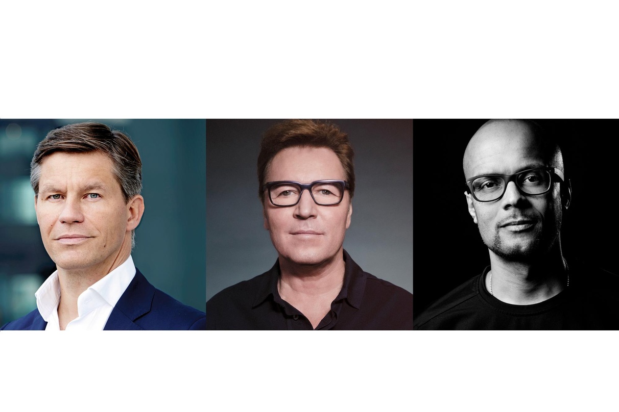 Sehen noch weiteres Potential im deutschen Musikmarkt (von links): Frank Briegmann (Universal Music), Bernd Dopp (Warner Music) und Patrick Mushatsi-Kareba (Sony Music)